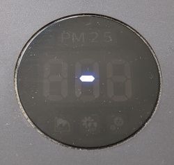 Afficheur montrant un tiret indiquant le mode nuit