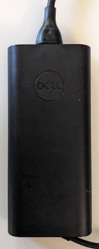 Photo du chargeur de l’ordinateur portable Dell