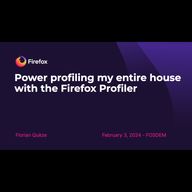 Image représentant l’article Présentation au FOSDEM sur l’utilisation du Firefox Profiler pour profiler l’énergie de ma maison