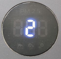 Afficheur indiquant 2 pour la vitesse 2