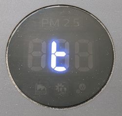 Afficheur indiquant t pour le mode turbo