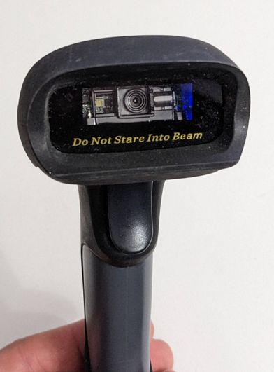 Image représentant une douchette lecteur de codes-barres