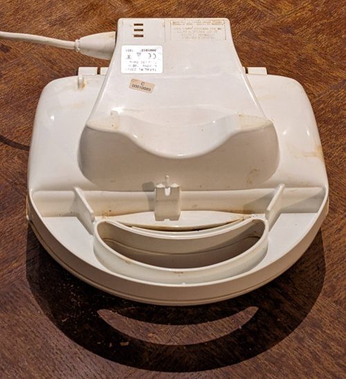 Gaufrier retourné pour la deuxième partie de la cuisson