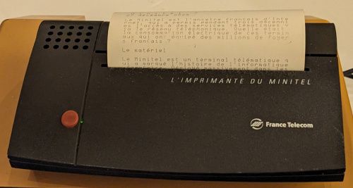 Impression presque terminée