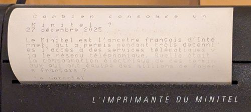 Papier sortant lors de la première impression