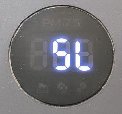 Afficheur indiquant SL pour la vitesse lente