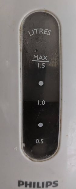Niveau de remplissage à 1 litre